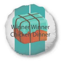 Winner Winner Chicken Dinner Round Throw Pillow Home Decoration Cushion