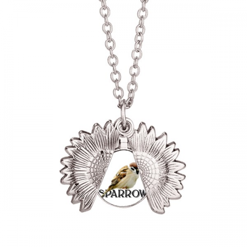 food sleep sparrows birds sunflower necklace pendant locket jewelry food sleep sparrows birds sunflower necklace pendant locket jewelry