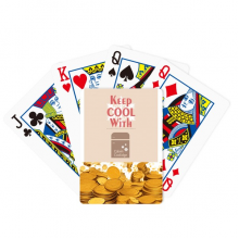 Election Slogan Keep Fridge Cool Gold Playing Card Classic Game