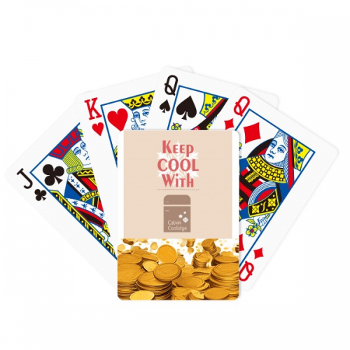 Election Slogan Keep Fridge Cool Gold Playing Card Classic Game