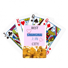 Shanghai Sign Art Deco Fashion Gold Playing Card Classic Game Shanghai Sign Art Deco Fashion Gold Playing Card Classic Game