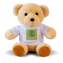 Brazil Football Carnival Flag Bear Toy Animal Plush Toy Hoodie Doll