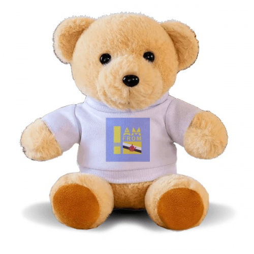I Am From Brunei Art Deco  Fashion BearAnimal PlushHoodie Doll