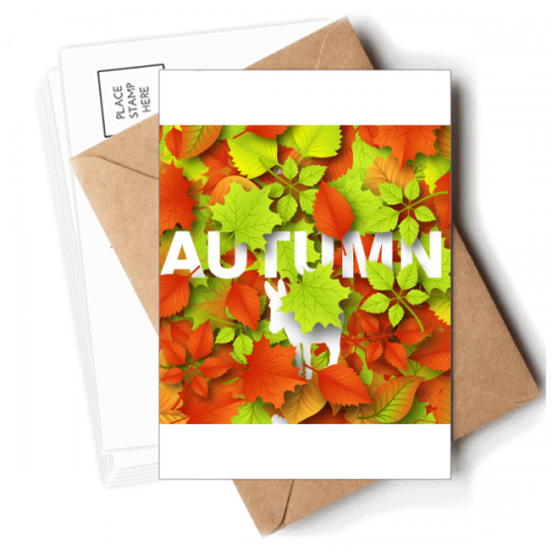 Deciduous Maple  Autumn Donkey Postcards Envelopes Blank Note Cards Mailing