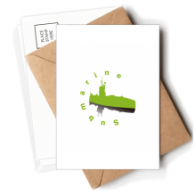 Submarine Sank Underwater Ocean Postcards Envelopes Blank Note Cards Mailing