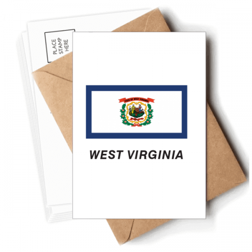 American State Flag Outline West Virginia Postcards Envelopes Blank Note Cards Mailing American State Flag Outline West Virginia Postcards Envelopes Blank Note Cards Mailing