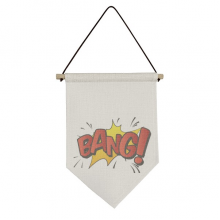 Bang Exclamation Art Deco  Fashion Canvas Flag Hanging Wall Art Decor Banner
