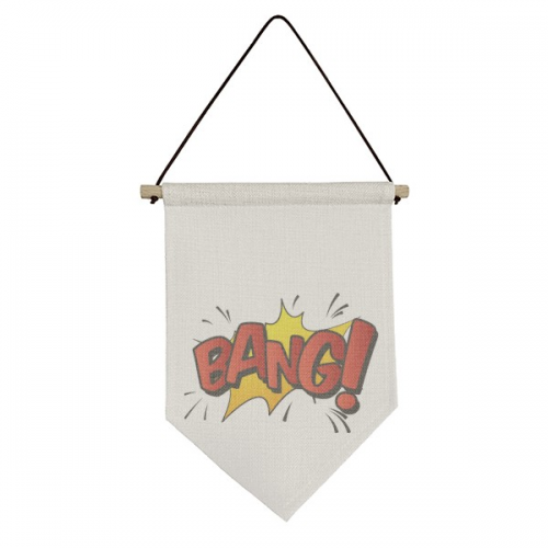 Bang Exclamation Art Deco Fashion Canvas Flag Hanging Wall Art Decor Banner Bang Exclamation Art Deco Fashion Canvas Flag Hanging Wall Art Decor Banner