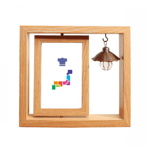 kimono japanese map custom wea Wooden Rotating Picture Photo Frame 4x6