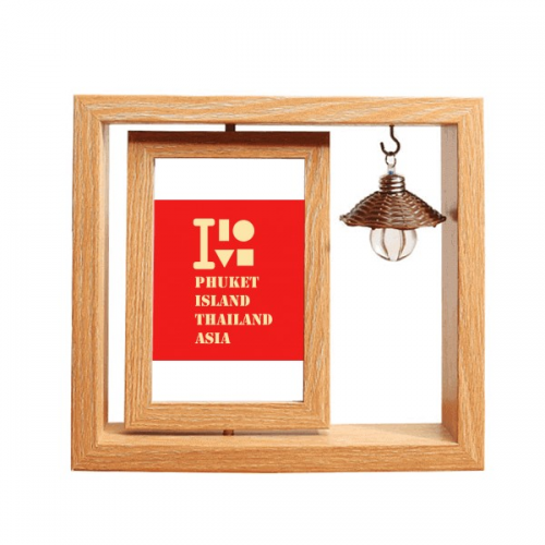 Phuket Island Thailand Asia Wooden Rotating Picture Photo Frame 4x6