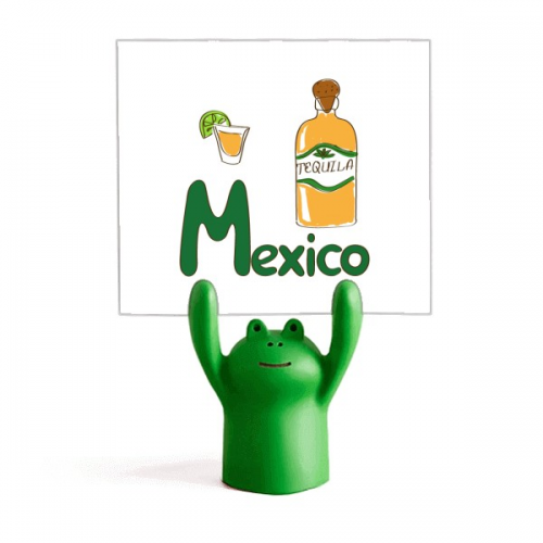 Mexico Drinks Drinks Specialties Mexican Memo Holder Cartoon Animal Frog Stand Decoration