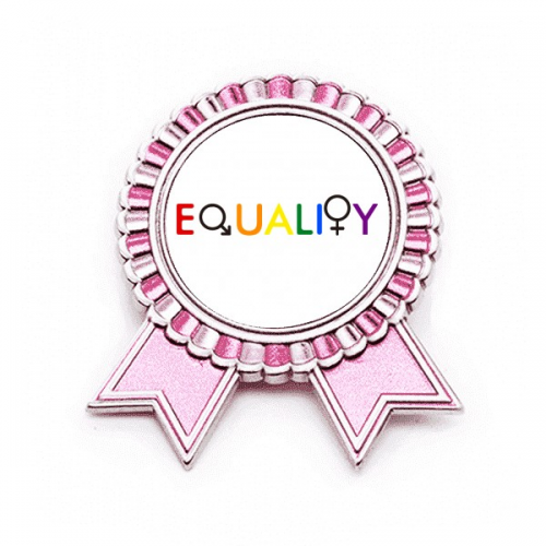多样化区别认同彩虹平等 金属饰品胸针徽章奖章粉色