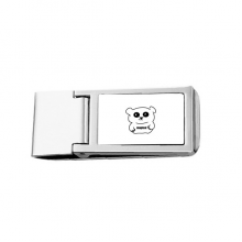 lovely characters panda Slim Money Clip Stainless Holder Pocket Wallet