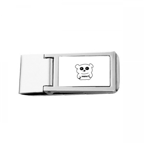 lovely characters panda Slim Money Clip Stainless Holder Pocket Wallet lovely characters panda Slim Money Clip Stainless Holder Pocket Wallet