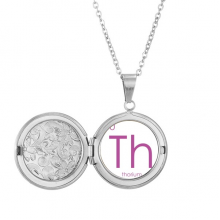 Chestry Elements Period Table Actinide Thorium Th Locket Necklace Hold Picture Jewelry Birthday Gift