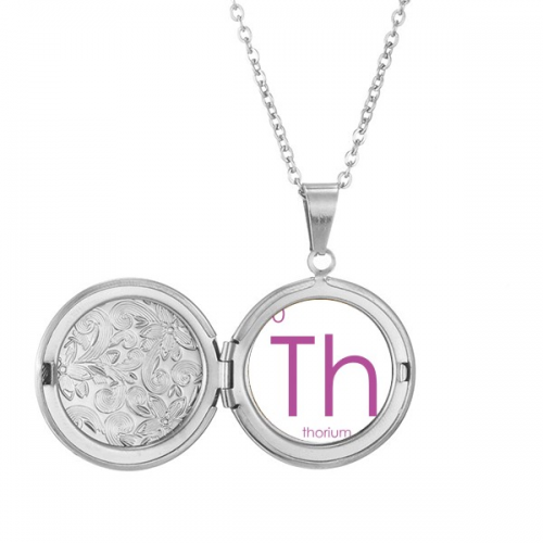 Chestry Elements Period Table Actinide Thorium Th Locket Necklace Hold Picture Jewelry Birthday Gift