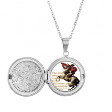 拿破仑战争欧洲意志 存照片项链可打开吊坠首饰